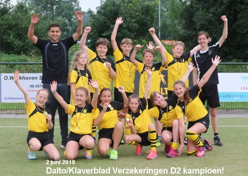 Dalto kampioenen 2018 8 Dalto D2 kampioen!