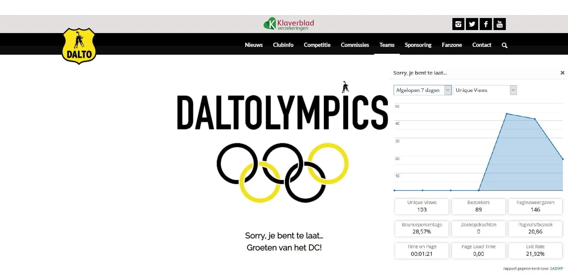#Daltolympics - Update 60 23 Website