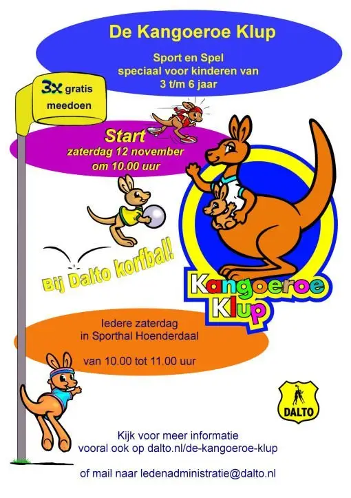 Kangoeroe Instuif 1 Dalto Kangoeroeklup 2016