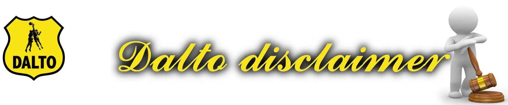 Dalto Disclaimer