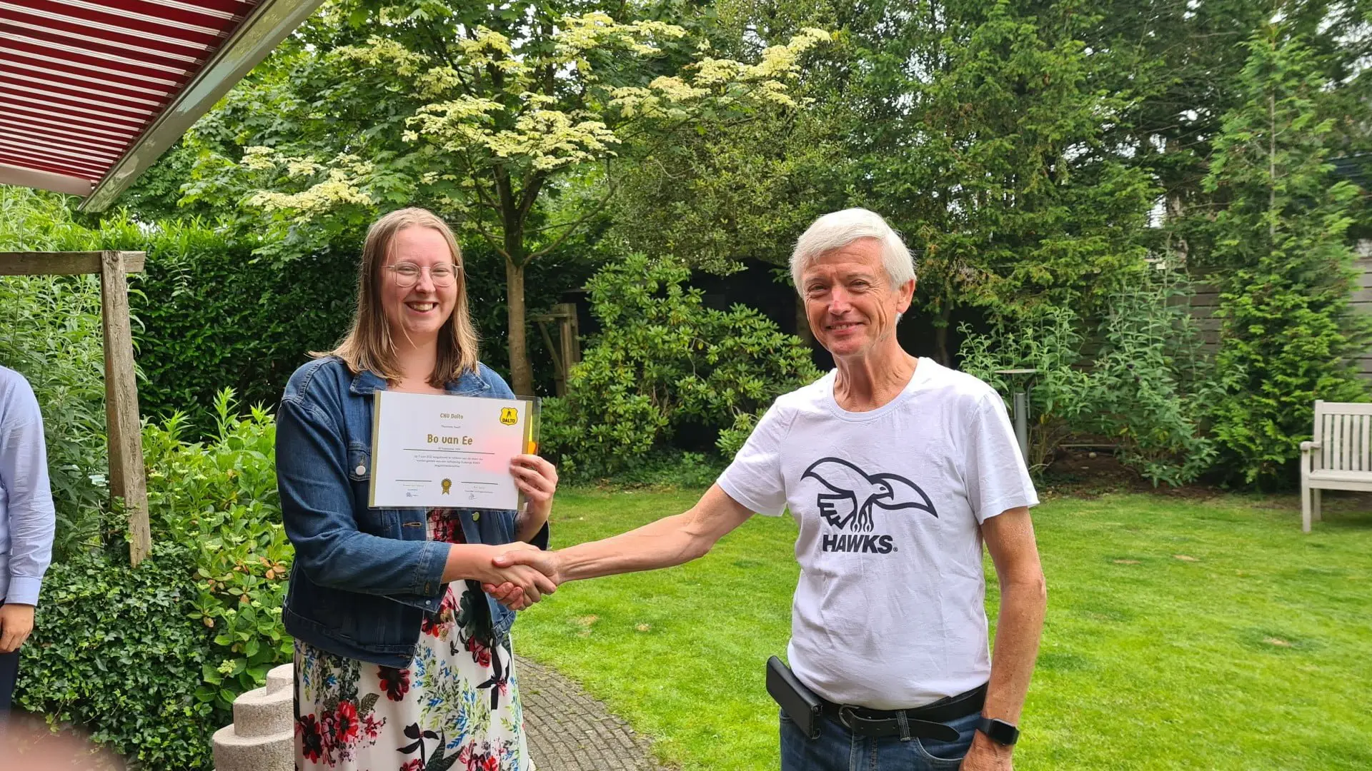 Bo van Ee geslaagd voor examen KNKV-Jeugdscheidsrechter 1 Bo van Ee geslaagd!