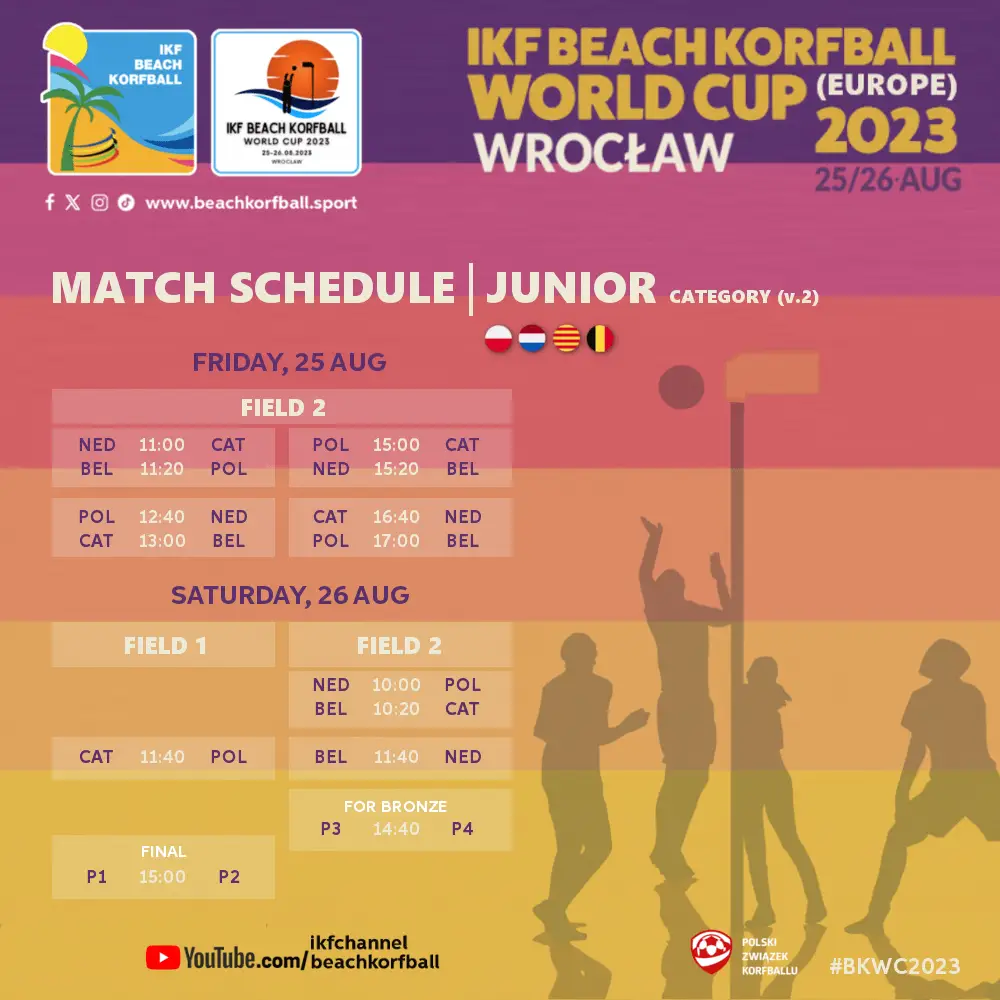 Programma Worldcup Beachkorfbal Junioren Daltosite