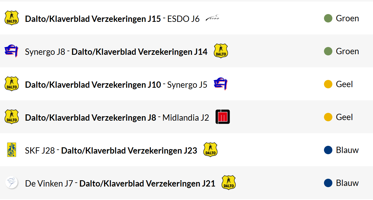 a2b71ae4 07ce 4bde b756 182c2c94b50d - Dalto/Klaverblad Verzekeringen - Korfbal - Driebergen