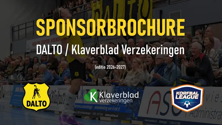 SponsorBrochure small - Dalto/Klaverblad Verzekeringen - Korfbal - Driebergen