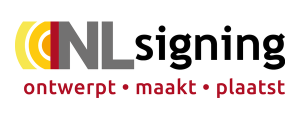 NL Signing, ontwerpt, maakt, plaatst